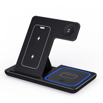High-Speed Wireless Charging Station 3in 1 for iPhone17/16/15/14/13/12/iWatch10/9/8/7,AirPods2/3/Pro-Multiple Devices-for Home